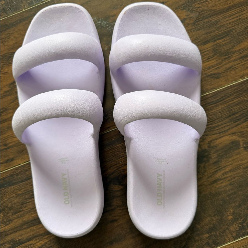 Purple sandals
